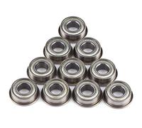 Hyuduo 10 Pièces F686ZZ Mini Roulements à Billes en Acier Métallique, Double Bride Blindée 6x13x5mm avec Bride de 15mm pour Moteur électrique Imprimante 3D Quadrirotor