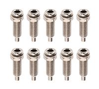 Hyuduo 10pcs 4 Mm Banana Plug Buting Binding Post plaqué en Laiton M6 M6 Panneau D'écrou avec connectivité pour L'équipement Industriel électronique