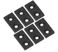Hyuduo 10pcs Plaques de Couverture d'extrémité en Alliage en Alliage en Aluminium anodisé pour Imprimantes 3D et Robotique, Conception à Double Bœuf pour Une Installation Sûre (Black)