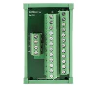 Hyuduo 12 Position Distribution du MODULE de Rail DIN MODULE DIN Block Block avec Borne de Vis pour Rails de 35 Mm