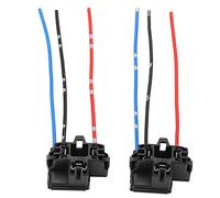 Hyuduo 2 Pièces H4-3 Connecteur D'ampoule LED Adaptateur Femelle Prise de Harnais Matériau ABS Résistant à la Chaleur 12V 10A pour équipement Industriel de Remorque de Bateau Automobile