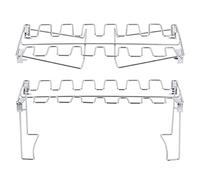 Hyuduo 2 Supports De Gril Support De Pilons De Poulet en Acier Inoxydable Support De Jambe De Poulet Pliable pour Rôtissoire De Four À Barbecue