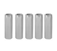 Hyuduo 5Pcs Écrou Hexagonal Long Tige, Acier Écrou M10 * 40 Long Écrou Hexagonal Écrou D'accouplement Filetage Hexagonal Attaches Fixations Zingué(M10*40/ M10 * 50)