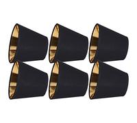 Hyuduo 6 PCS Gothic Amords à Lampes avec un Ajustement à Clidon pour l'ampoule E14, les Nuances de Lustre, la Lampe à en Fer et Tissu de Haute qualité pour la à Candélabre