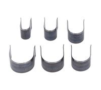 Hyuduo 6 Pcs Round Tail Shape Cuir Moule Moule de Die, Utilisation Facile, Coupe Rapide et en Douceur, Utilisation Multiple avec Boîte de Rangement pour Bricolage, Artisanat, Produits en Cuir