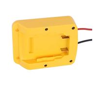 Hyuduo Adaptateur de Batterie 14.4V 18V 20V avec Sortie Interrupteur 12AWG | Connecteur pour montage sur alimentation d\'outil, conducteurs nickelés, verrouillage à boucle antidérapant, boîtier ABS
