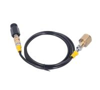 Hyuduo Adaptateur de Recharge de Soude Prise CGA320 avec Tuyau de 60 Pouces Fermeture de Cylindre de CO2 en Acier Inoxydable pour Recharge de Machine à Soda Domestique ou Commerciale (Tuyau haute