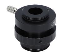 Hyuduo Adaptateur D'objectif CTV Adaptateur de Caméra de Microscope à Monture C Accessoire de Microscope avec Verre Optique en Métal pour Caméra CCD de Stéréo Trinoculaire (SZMC TV1/2)