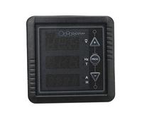 Hyuduo Ampèremètre de Générateur Compteur Multifonction Numérique AC 85 à 265 V Affichant le Facteur de Puissance Actuel de Fréquence de Tension et le Temps de Travail pour la du Panneau de Générateur