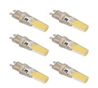 Hyuduo Ampoule LED G9, Boîtier en Silicone, économie d'énergie à intensité Variable, luminosité 9W 500LM pour Plafonniers, Lampes Murales (lumière blanche)