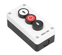 Hyuduo Boîte de Commutation Momentanée, Couvercle ABS 10A 400V, Commande d'arrêt Haut et Bas pour Grue Industrielle, Treuil de Porte Roulante SGKJ-4N (SGKJ-3N)