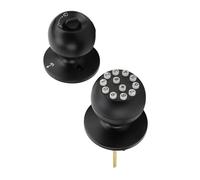 Hyuduo Bouton de Porte Serrure Bouton de Porte à Clavier en Alliage d'aluminium de d'entrée électronique pour Portes de 35 à 55 Mm Mot de Passe ou Accès par clé 45 Codes 'utilisateur pour (BLACK)