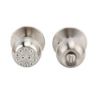 Hyuduo Bouton de Porte Serrure Bouton de Porte à Clavier en Alliage d'aluminium de d'entrée électronique pour Portes de 35 à 55 Mm Mot de Passe ou Accès par clé 45 Codes 'utilisateur pour (SILVER)