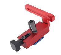Hyuduo Butée de Rail à Onglet de Type 45, Butée de Rail en T en Aluminium avec Poignée Rotative à 90°, Positionnement et Fixation Précis, Limiteur de Fente en T pour Scies d'établi et Gabarits de