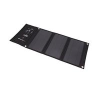 Hyuduo Chargeur de Panneau Solaire Pliable, Chargeur de Téléphone Solaire Portable 21 W avec Double Port USB, Protection Contre Les Surintensités et Les Courts-Circuits, pour la Randonnée, Le