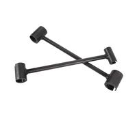 Hyuduo Clé de Réglage de Charnière, Outil de Cintreuse de Charnière de Porte en Acier pour Portes de sécurité de Salle Blanche Anti-incendie, Conception à Double Tête pour des Ajustements Précis,