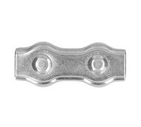 Hyuduo Clips de Câble Métallique Duplex, Serre-câbles en Acier Inoxydable, Attaches Robustes pour la Construction de Navires et de Bâtiments M6 10 Pièces (10 pièces M6)