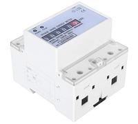 Hyuduo Compteur monophasé, Compteur d'énergie LCD 4P Haute Précision, Technologie Microélectronique, Conception Compacte, adapté à un Usage Résidentiel