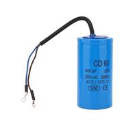 Hyuduo Condensateur CD60 250 V AC 400 UF Condensateur de Démarrage Conception d'isolation Résistante à la Chaleur Haute Performance avec Film en Polypropylène métallisé pour Moteurs de Compresseurs