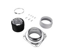Hyuduo Connecteur D'évent de Sécheuse Magnétique, Conduit en Aluminium à | Acier Inoxydable, Diamètre 4 Pouces, Longueur 2,6 Pieds, Aimant Auto-alignant, Joint étanche, Kit de Raccord de Conduit de
