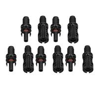 Hyuduo Connecteurs de Dérivation Solaires Connecteur d'extrémité de Carte Mâle Femelle avec Système de Verrouillage Automatique Encliquetable pour Connexion de Panneau Solaire Matériau en Cuivre