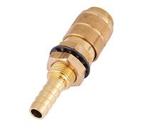 Hyuduo Connexion SNITT Connexion Rapide - Refroidissement de l'eau et Aptateur de Gaz pour Mig Tig -Wile Weitsther Plus Rapide, Aptée à Une Utilition pour Le Tuyau M8 (Couleur Laiton)