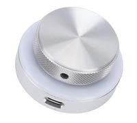 Hyuduo Contrôleur à Bouton personnalisé 3 Options de connectivité BT5.0 2,4 G USB C Éclairage RVB Construction en Alliage D'aluminium Arbre Rotatif à 360° avec Batterie Intégrée de 400