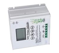 Hyuduo Contrôleur de Charge Hybride Solaire éolien 12 V 24 V, Contrôleur MPPT Boost avec écran LCD 20 A, Charge de Batterie à Double Canal pour Systèmes d'énergie éolienne Solaire Hors Réseau, (40A)