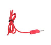 Hyuduo Cordon de Test Banane 4 Mm Mâle à Mâle Câble de Test en Laiton 32 A 1000 V Rouge Conception Compacte Facile à Installer pour les Tests d'électricité par les Techniciens et les électriciens