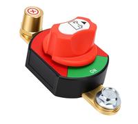 Hyuduo Coupe-batterie 300A Noyau en Laiton | Boîtier PA66 Robuste, Bouton Ergonomique, Compatible avec les Systèmes 12V 24V 36V 48V pour Bateau de Voiture RV Marine