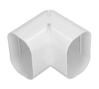 Hyuduo Couvercle de Tube de Climatiseur à Coude Vertical, Couvercle de Tuyau de Climatisation Fendu, Ensemble de Couvercles de Ligne de Réfrigérant en PVC pour Mini Système divisé de 5