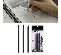 Hyuduo Crayons à Charbon de Bois, Ensemble de Dessin Professionnel avec Matière Douce, Moyenne et Dure pour les Artistes et les étudiants, Idéal pour les Techniques d'ombrage et de Mélange