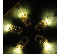 Hyuduo Décoration Lumineuse LED Colorée, Plastique, 5 à 6 Heures de Lumière Vive, Idéale pour les Décorations de Mariage et de fête. (lumière blanche chaude)