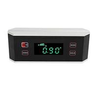 Hyuduo Détecteur d'angle Numérique, Inclinomètre Numérique à Base Magnétique à Rainure en V avec écran LCD rétroéclairé étanche, Rapporteur de Mesure d'angle pour le Travail du Bois, la Décoration