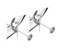 Hyuduo Dissuasif Réfléchi à L'oiseau Réfléchissant, en Acier Inoxydable à Un Vent de Vent avec Cerf-Volant Rotatif Multifonctionnel, Conception Résistante aux Intempéries pour Les