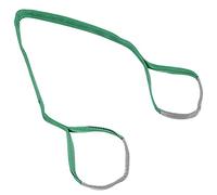 Hyuduo Élingue de Levage Plate 2T, Sangle de Levage de Grue en Polyester Haute Résistance, 50 Mm de Large pour l'expédition et la Construction (2m)