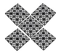 Hyuduo Ensemble de Carreaux de Drainage PP Carrelage de Sol Emboîtable 45 Pièces 30 X 30 Cm Carrelage de Terrasse en Plastique pour Terrasse Extérieure Patio Balcon Revêtement de Sol avec Conception à