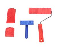 Hyuduo Ensemble d'outils de Grainage de Bois, Matériau ABS et Caoutchouc Durable, Rouleau de Texture de Bois 5 Pièces pour la Décoration de Murs et de Meubles de Bricolage