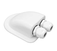 Hyuduo Entrée à Double Câble de Glande Solaire Extérieure IP68 IP68 Imperméable (White)