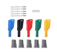 Hyuduo Fiche Banane de sécurité P3005B 1000V 10A, Connecteur Multi-mètre, Assemblages de Soudage Durables pour Câbles, 70 Pièces