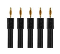 Hyuduo Fiche Banane Mâle à Femelle 2 Mm à 4 Mm Adaptateur de Sonde à Douille, Convertir Fiche Banane, 5 Pièces 4 Mm à Vis Type Banane Fiches 2 Mm à 4 Mm Convertir Banane, Matériel (Noir)