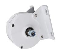 Hyuduo Générateur AC triphasé 12 V Générateur Synchrone à Aimant Permanent à Double Arbre 200 W en Alliage d'aluminium avec Base pour Utilisation d'éolienne Verticale ou Horizontale (200W)
