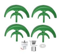 Hyuduo Générateur éolien, éolienne à 4 Pales en Acier allié 1200 W pour Charger Les Bateaux et Les Cabines (12V)