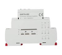 Hyuduo GRT8 B2 Mini Bouton de Panneau de Relais temporisé à Fonction Unique, Délai Réglable de 0,1 S à 10 Jours avec Indicateur LED pour le Contrôle du Retard du Ventilateur de la Pompe