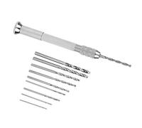 Hyuduo Hand -Twist Drill Force Haute Résistance Mini Outils de Travail en Alliage en Alliage pour la Production de Modèles, le Forage du Bois et Plus