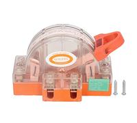 Hyuduo Interrupteur à Couteau de sécurité 2P 100A, Coque Transparente, Interrupteur à Couteau Bipolaire avec Indicateur LED, Conception Anti-choc pour Interrupteurs de Puissance de