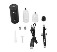 Hyuduo Kit Aérographe, Pistolet Pulvérisateur Portable sans Fil Rechargeable par USB avec 3 Gobelets de Peinture et Pression de 18 Psi, pour Maquillage, Tatouages, Artisanat, Peinture