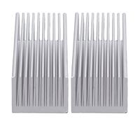 Hyuduo Kit d'ailerons de Refroidissement de Dissipateur Thermique en Aluminium, 2 Pièces, Ailettes de Dissipation Thermique à Haute efficacité pour PCB, Puce électronique Ultrasonique, Routeur CPU