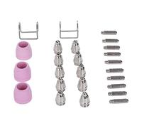 Hyuduo Kit de 25 Buses d'électrode Consommables de Torche de Découpe ABS pour AG60 SG51, Buses et électrodes de Pointe de Torche de Remplacement, pour la Réparation de Coupeur et l'utilisation en