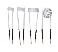 Hyuduo Kit de Bobines de Chauffage par Induction Haute Température, Noyau en Laiton, Ensemble de 4 Pièces pour Accessoires de Chauffage CVC avec Bobines Plates de 20 Mm, 30 Mm, 40 jusqu'à 2 192 °F